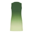thumbnail image 7 of Plus Size Dresses Women's Summer Sexy Fashion Printing Sleeveless V-Neck Dress Green S, 7 of 7