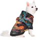 thumbnail image 2 of Fotbe Colorful Wave Dragon Head Sudadera con Estampado para Perros Pequeños – Suéter con Capucha para Mascotas, Tela Suave de Forro Polar con Bolsillo-X-Small, 2 of 7