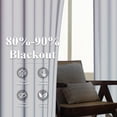 thumbnail image 3 of MIZHONA Blue and Pink Blackout Curtains for Living Room Modern Ombre Window Curtain Set of 2,42"x108", 3 of 5