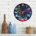 thumbnail image 7 of SKYSONIC Space Galaxy Wall Clock 10 Inch Silent Non Ticking Round Clock Oil Painting Clock Easy to Read Clock for Living Room Bedroom Bathroom Home Decor, 7 of 7