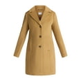 thumbnail image 6 of Time and Tru Women's and Women's Plus Faux Wool Boyfriend Coat, Sizes XS-2X, 6 of 6