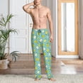 thumbnail image 5 of Mens Pajama Pants - Soft Sleep & Lounge Pants for Men, Cute Pear Green Cuteness Casual PJ Bottoms Pants with Pockets, 5 of 5