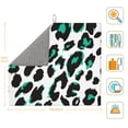 thumbnail image 3 of YFYANG Absorbent Dish Drying Mat for Kitchen, Reusable Green Vintage Abstract Leopard Texture Microfiber Dish Mat, 16 x 18 inch, 3 of 9