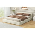 thumbnail image 6 of [Stylish Beige Upholstered Bed] - The Ideal Choice for Your Bedroom, Queen, 6 of 12