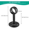 thumbnail image 5 of 8 Piece Ceiling Mount Curtain Rod Bracket 1.25 Inch Heavy Duty Support Holder, 5 of 8