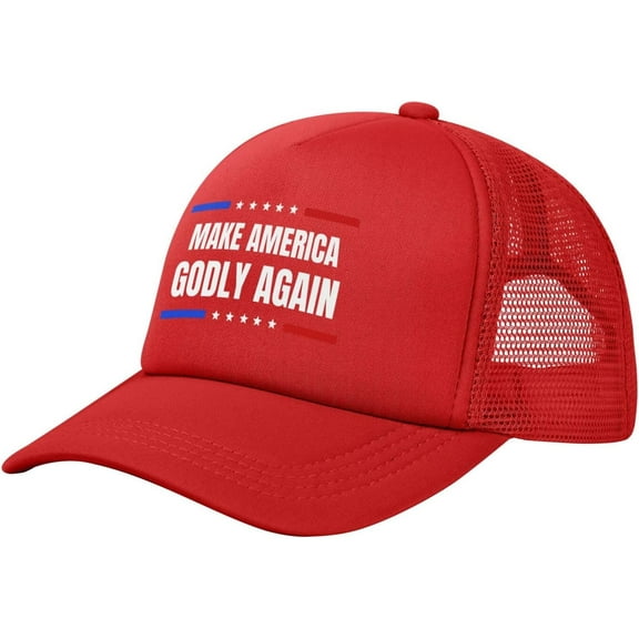 Jesus Make America Godly Again Mesh Baseball Caps Women Men Trucker Hat