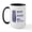White/Black Inside, variant on - MBA Half Full Large Mug - 15 oz Ceramic Large White Novelty Mug