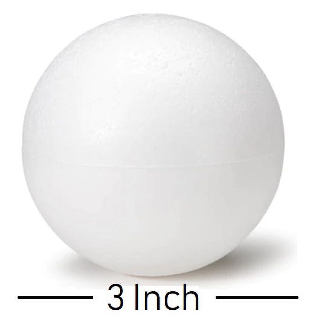 3 Inch Foam Ball Polystyrene Balls for Art & Crafts Projects