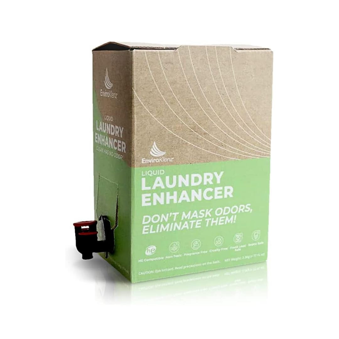 EnviroKlenz Additif Rehausseur de Lessive Liquide (20 Lavages) Élimine les  Produits Chimiques, le Moutarde, la Sueur et le Corps, la Fumée, les  Parfums, les Odeurs d'Animaux, et Plus Sans Lessive et Sans