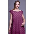 thumbnail image 3 of Bimba Womens Sleepwear Printed Short Sleeve Long Nightdress LadiesÂ&nbsp;Nightwear, 3 of 4