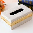 thumbnail image 3 of Joernso Faux Leather Home Car Tissue Box Storage Case Hotel Restaurant Paper Holder, 3 of 8