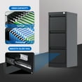 Supeer 3 Drawer Metal Vertical File Office Filing with