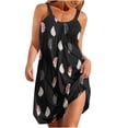 thumbnail image 2 of Pisexur Camis Sans Manches Col Rond Dress Women's Été Confortable Mode Décontractée Sans Manches Col Rond Imprimé Dress Women Dress, 2 of 4