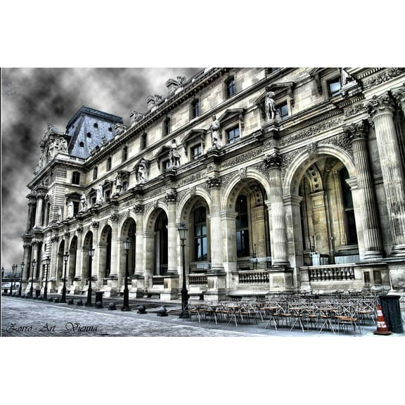 Louvre - CANVAS OR FINE PRINT WALL ART