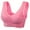 Pinks, variant on Sleeping Bras for Women Seamless Bra Feature V-Neck Wire-Free Bra Style W-1053 Purple M