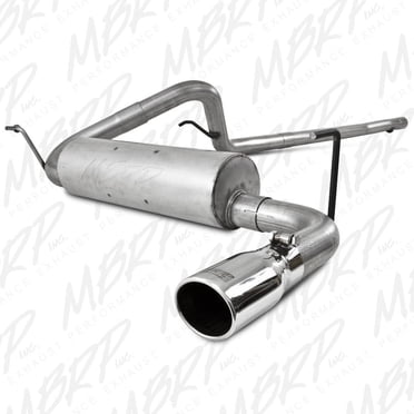 MBRP 01-05 Toyota Tacoma 2.4/2.7/3.4L 2.5in Cat Back Turn Down Style Alum Exhaust System main image 0