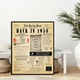 thumbnail image 3 of 66th Birthday Party Decor Poster 66 Years Ago Back In 1958, 3 of 5