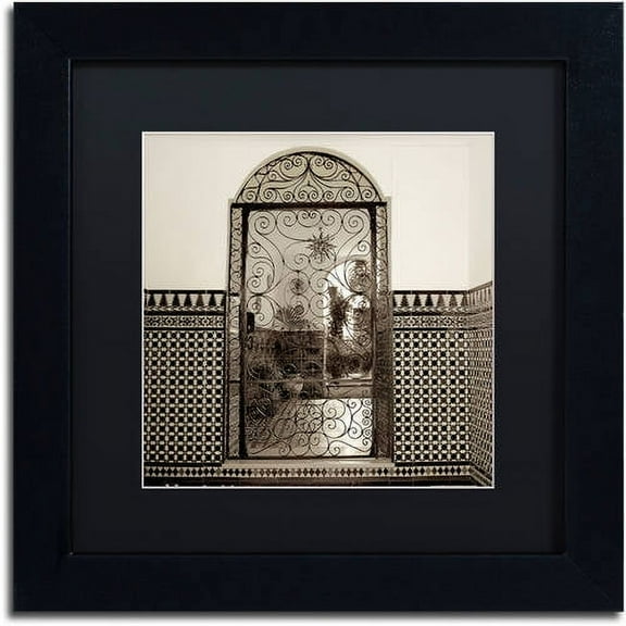 Trademark Fine Art "Cordoba I" Canvas Art by Alan Blaustein, Black Matte, Black Frame
