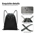 thumbnail image 6 of Easygdp Silver Glitter1 Drawstring Backpack, Beach Sackpack, Travel Sackpack Lightweight for Sports, Gym, Travel, Swimming - Small, 6 of 9