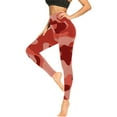 thumbnail image 3 of Luxalzxs Workout Leggings for Women Butt Lifting High Waisted Tummy Control Yoga Pants Tie-Dye Camouflage Printed Sports Running Gym Fitness Athletic Leggings, 3 of 4