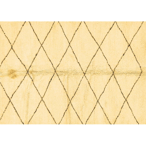 Ahgly Company Indoor Rectangle Solid Brown Modern Area Rugs, 8' x 12'