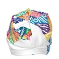 thumbnail image 4 of Gaeub USA MAP Knit Cuffed Beanie Top Level Beanie Men Women Winter Knit Caps Soft Ski Hat, 4 of 7
