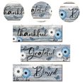 thumbnail image 6 of WLPZXP 3Pcs Rustic Wooden Sign Daisy Wall Art Farmhouse Wall Decor Sign for Office Work Blue White, 6 of 9