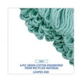thumbnail image 4 of Ecomop Looped-End Mop Head, Recycled Fibers, Medium Size, Green | Bundle of 10 Each, 4 of 7