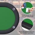 thumbnail image 6 of Gaderth 8 Player Oval Poker Table Foldable, Casino Card Table, 72" Poker Game Tables with Storage Bag, Padded Rails & Cup Holders, Portable Folding Game Table for Texas Holdem and Blackjack, 6 of 9