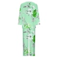 thumbnail image 4 of SnZhen Two Piece Sets for Women Women's Casual Printed Long Sleeved Round Neck Top With Pants Set, 4 of 5