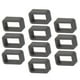 thumbnail image 5 of 10 piezas Correa de Hebilla Correa de reloj extraíble pequeño de goma Conector mm Gris oscuro, 5 of 7