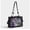 black and purple, variant on Anime Y2K Chinese Style Ita Small Square Bag for Women and Girls, Ancient Fantasy Tote Handbag Shoulder Crossbody Purse with Print and Chain in Black-Red for Daily Commute