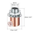 thumbnail image 2 of Uxcell Metal Cable Glands Cord Grips Screw Lock for Wiring Ceiling Lamp Rose Gold 6 Pack, 2 of 5