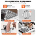 thumbnail image 6 of VEVOR Espresso Machine with Grinder, 15 Bar Semi-Automatic Espresso Coffee Maker with Milk Frother Steam Wand, Removable Water Tank & Pressure Gauge for Cappuccino,Latte,Machiato,PID Control System, 6 of 9