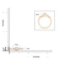 thumbnail image 4 of ANGARA Natural Infinity Twist Diamond Promise Ring in 14K Rose Gold for Women (Size-5.2mm| Color-G| Clarity-VS2) | April Birthstone, Anniversary, Jewelry Gift for Women | Natural Diamond Ring, 4 of 8