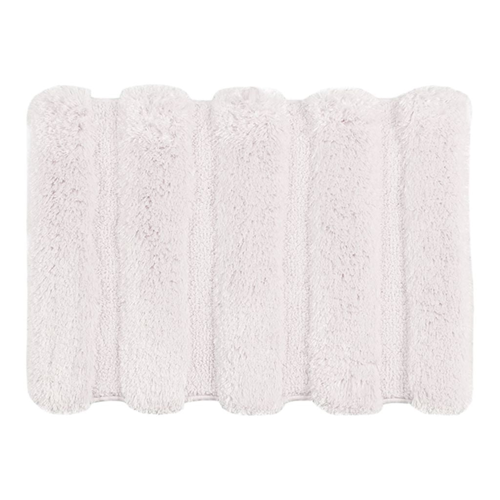 MAYEERTY Shag Bath Rug, Non Slip Bath Mat for Bathroom, 17"x24", Blush, Machine Wash