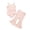 Pink, variant on IROINNID Toddler Girl's Solid Suspender Vest Flared Pants Outfits Set