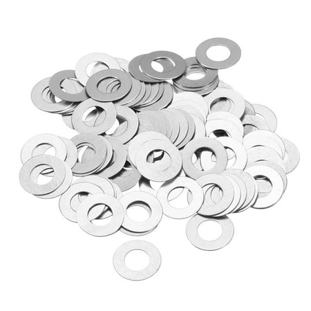 

Uxcell M6 304 Stainless Steel Flat Washers 6x12x0.5mm Ultra Thin Flat Spacers for Screw Bolt 100 Pack