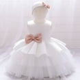 thumbnail image 1 of Vestido de princesa para niños, vestido de malla abullonada, vestido para niñas, vestido de cumpleaños para niñas de flores, 1 of 1
