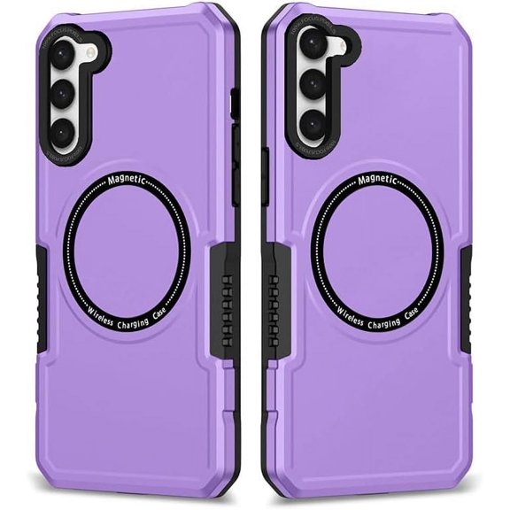Phantom Eye Magnetic Case, Full Wrap Case, Shockproof and Wear-Resistant, Simple Design for Samsung Galaxy S23 S22 S21 S20 Ultra Plus FE Note20 Phone Case (Purple,S21 Ultra)