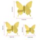 thumbnail image 5 of Toystoory 12/24 Uds pegatina de espejo para pared calcomanía mariposas 3D espejo pared arte fiesta boda hogar decoraciones mariposa nevera pared Decoración del hogar oro 12 piezas Toystoory HA001498-02, 5 of 6