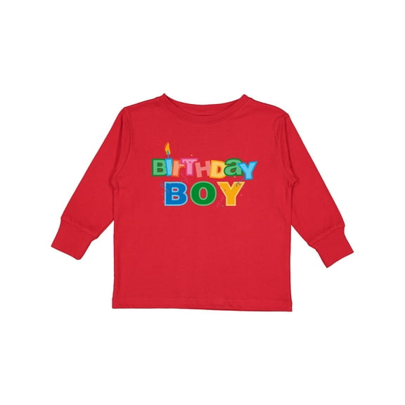 Inktastic Birthday Boy Letters Boys Long Sleeve Toddler T-Shirt