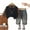 Black, variant on Toddler Boys Three Piece Outfit Set Plaid Shirt Knitted Vest and Denim Pants Casual Long Sleeve Top and Jeans