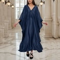 thumbnail image 2 of Taqqpue Kaftan Dresses for Women Solid Color Plus Size Bathing Suit Cover up Caftan Maxi Beach Dresses, 2 of 7