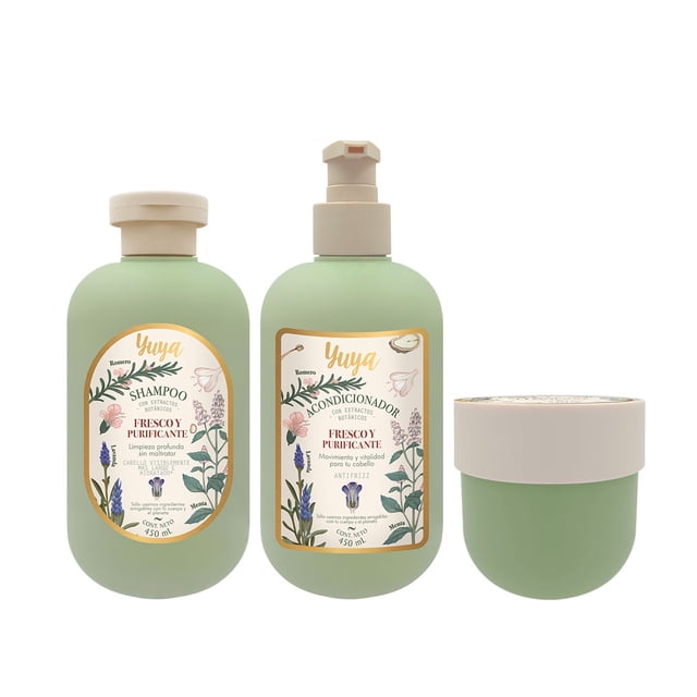 Set Tratamientos Capilares fresco y purificante - MENTA