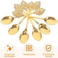 thumbnail image 6 of PAMINGONO Zinc Alloy Rhinestone Dessert Spoon Set with Comfortable Ergonomic Handle for Coffee, Tea, Parties, and Daily Use, 6 of 8