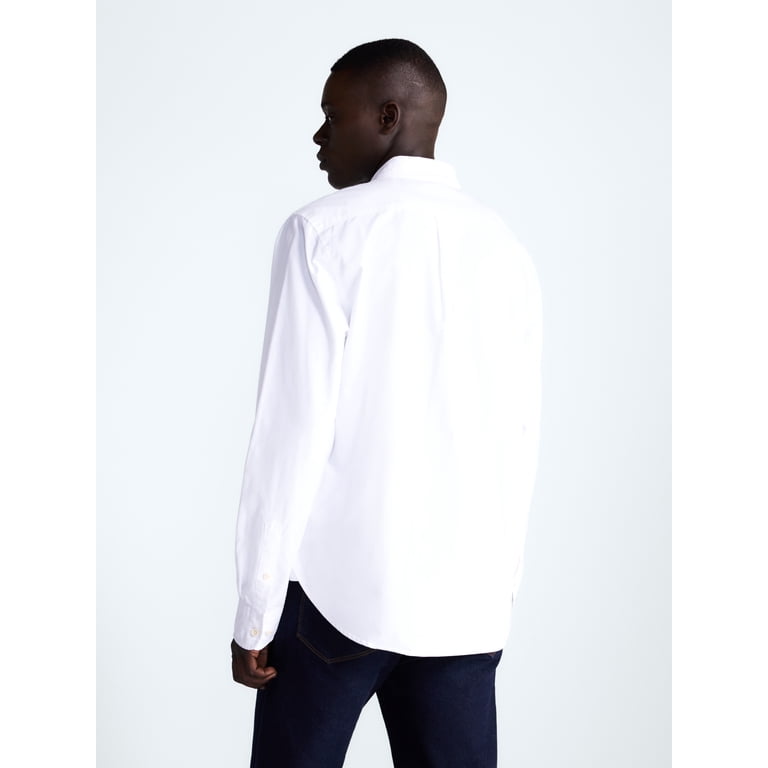 Free Assembly Men's Cotton Oxford Button-Down Shirt photo 3