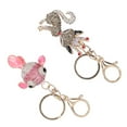 thumbnail image 4 of uds llavero de diamantes de imitación estilo Animal colores vivos elegante llaveros de animales de diamantes de imitación para bolso cartera mochila, 4 of 5