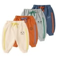 thumbnail image 1 of KYAIGUO Baby Toddler Boy's Jogger Pants Infant Active Drawstring Elastic Sweatpants,Size 6M-3Y, 1 of 8