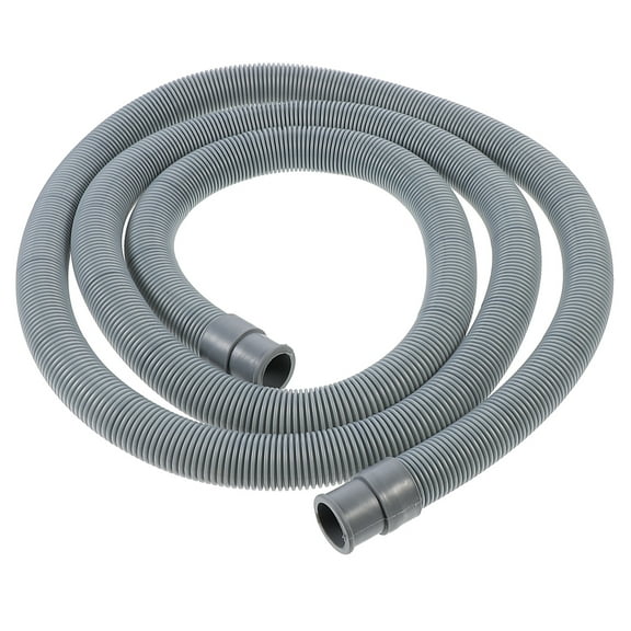 TABLZONE Flexible Water Drain Hose Kit for Home Washing Machines and Appliances Dark Grey 1.5 Meter Stainless Steel PE